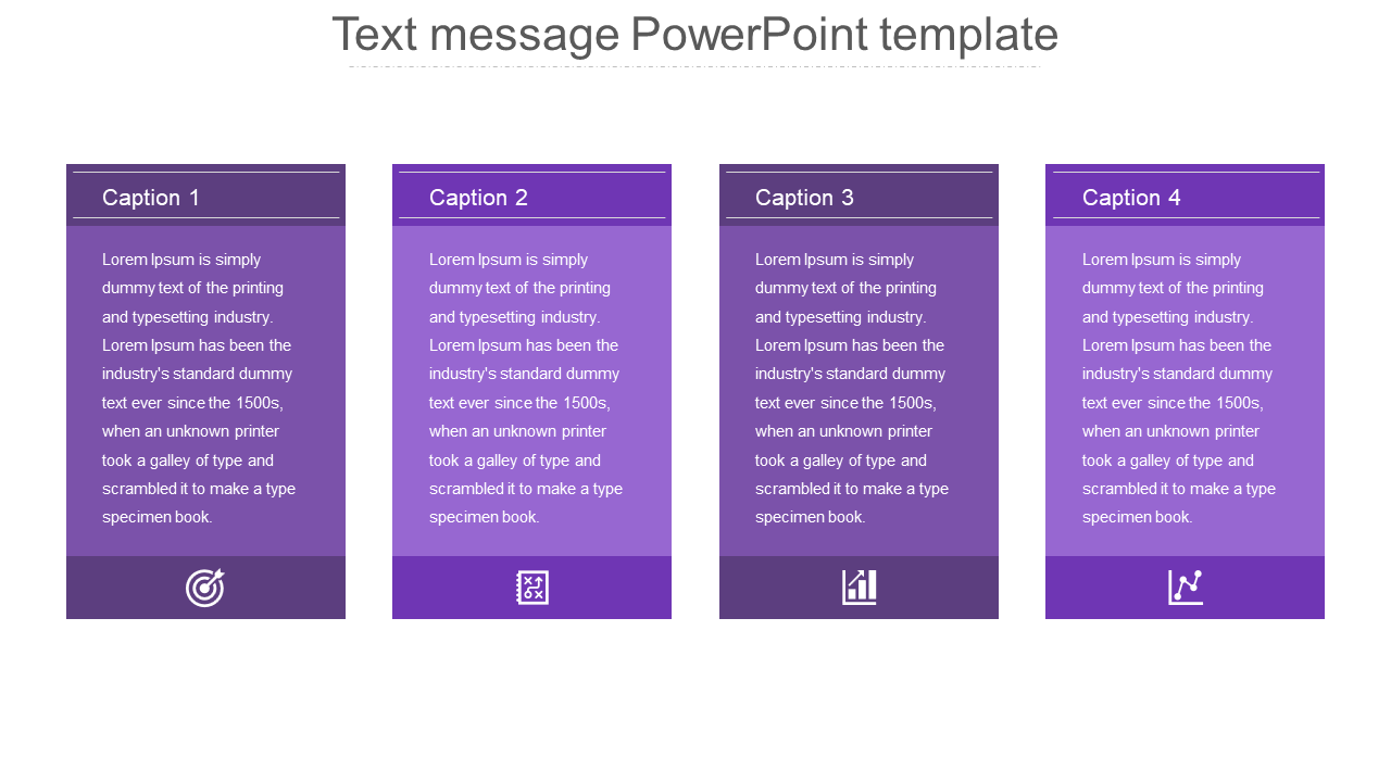 text message powerpoint template-4-purple